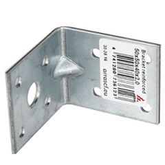 Stūra leņķis 50x50x35x2,0 ar ribu