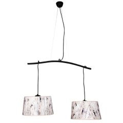 Gr.l.-ANCO 2x60W E27 melna/koka