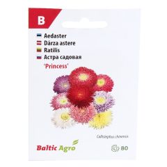 Sēklas Asteres Ķīnas Benarys Princess Mix 80gab.
