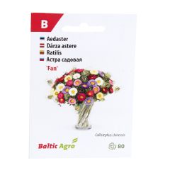 Sēklas Asteres Ķīnas Fan Mix 80gab.
