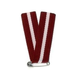 Karogu lentīte ar piespraudi