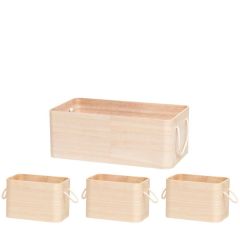 Kaste koka 4living ar rokt. 40x22x15cm