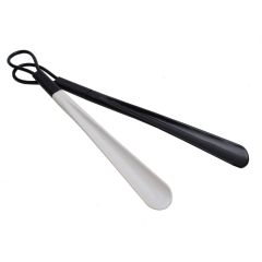Lāpstiņa apavu plastmasas 49cm melna, balta