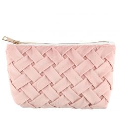 Kosmētikas maks Acces Cross velvet g.rozā