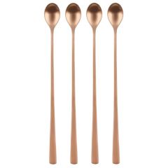 Karote kokteiļa Maku garā nerūs.tērauda rozā zelta 4gab.