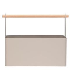 Grozs uzglabāšanai Maku metāla bēšs L 32x13x24.5cm