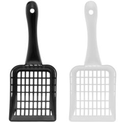 Lāpstiņa kaķu tualetei melna, balta