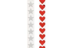 Fl.dekors uzlīmes Kapel sirds, zvaigzne 50gab.