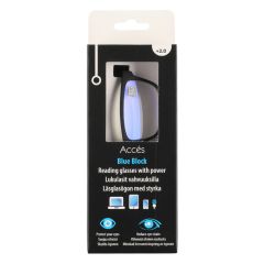 Brilles lasīšanai Acces vīriešu matt melnas, zilas +2.0