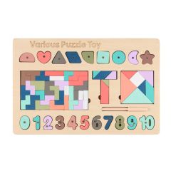 Puzle koka formas un cipari