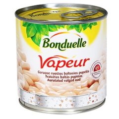 Baltās pupiņas tvaicētas Bonduelle 367g