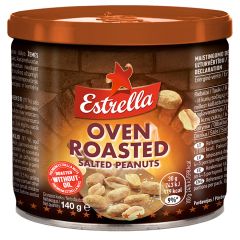 Zemesrieksti Estrella krāsnī cepti un sālīti 140g