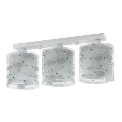 Gr.l.-CLOUDS 3x60W E27 pelēka