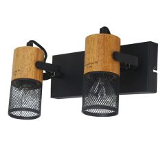 Sp.l.-TOSH 2x40W E14 melna/koka