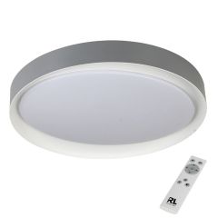 Pl.l.-ZETA 24W LED 2700-6500K 2000lm pelēka ar pulti