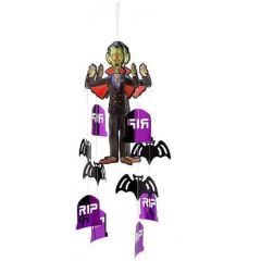 Dekors Halovīna vampīrs, skelets, ķirbis