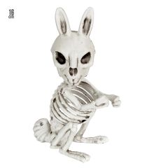 Dekors Trušu skelets 16cm balts