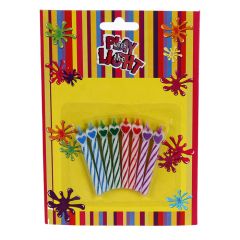 Tortes svecītes ar sirsniņām 6cm 8gab.