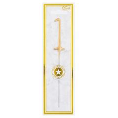 Tortes svecīte cipars 1 dzirkstošas uz kociņa