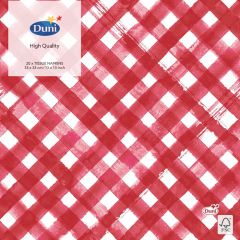 Salvetes 33cm Red Checks 20gab.