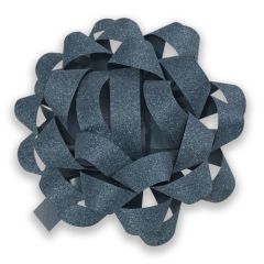 Dāvanu pušķis Poly Glitter 8cm t.pelēks