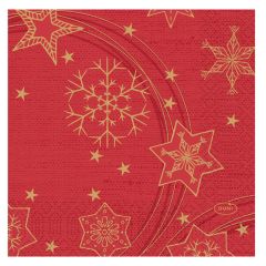 Salvetes 24cm Star Shine Red 20gab.