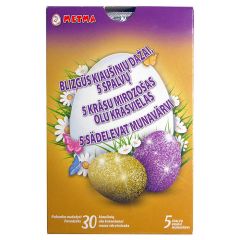 Olu krāsas ar gliteri Metma 5-krāsas 30-olām