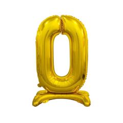 Balons cipars folija 0 zelta 74cm