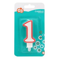 Tortes svecītes 7cm Cipars 1