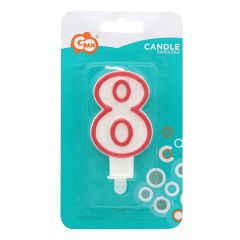 Tortes svecītes 7cm Cipars 8