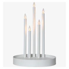 Svečturis Deco 5LED balts 32x46x32cm