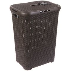 Veļas grozs Style Rattan 60l gaiši brūns 34x45x62cm