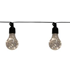 10 Spuldžu virtene ar LED 5m