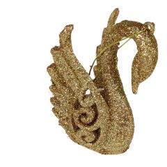 Egļu dekors 3D 10-14cm, zelta