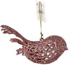 Egļu dekors 3D 10-14cm, rozā