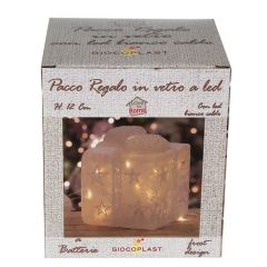 Elektrisks dekors Dāvana ar LED virteni h12cm