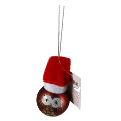 Stikla dekors ar cepuri 4cm