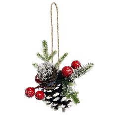 Dekors čiekurs ar īves ogām h8.5cm