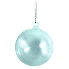 Eglīšu bumba d8cm, stikla, caurspīdīga