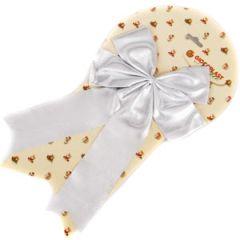 Eglīšu rot.bantīte 22cm sudraba