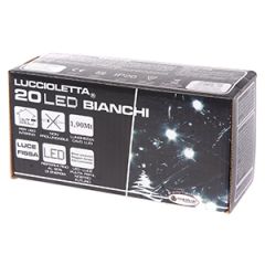 20 LED virtene balta