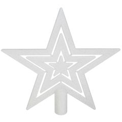 Egļu galotne Zvaigzne h21cm, balta