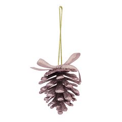 Egļu rotājumi 13/6cm, rozā