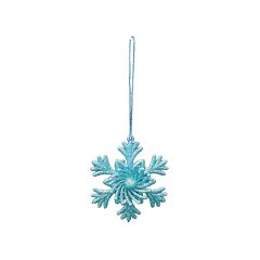 Eglīšu rotājums 10cm, gaiši zils, 3 veidi