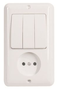 Bloks/slēdzis 3 ķēdēm+k-ligzda bez z z/a