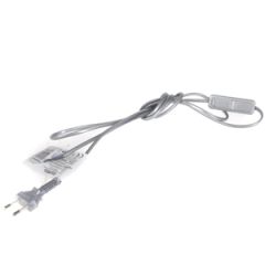 Vads ar slēdzi 2x0,5 VS-1,9m sudraba