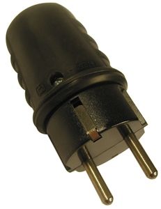 Kontaktdakša 16A IP44 melna