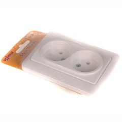 Kont.rozete 2-viet. b/z SL250 balts