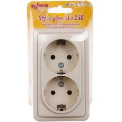 Kont.rozete 2-viet. v/a a/z SL250 bēšs