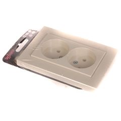 Kont.rozete 2-viet. b/z XP500 bēšs